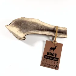 Bois de cerf fendu pour chien - 100% naturel